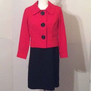 JG Hook Red & Black 2 pc Dress Suit